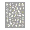Redanco3D Planos Ins Populares Pegatinas para Uñas de Dibujos Animados Pegatinas para Uñas de Flores y Hojas Pegatinas para Manualidades Dh-1065