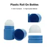 Botella Roll-On de 50ml Desodorante Antitranspirante Botella de Bola Rodante de PP Botella para Aceites Esenciales de Masaje Botella de Plástico con Tapa