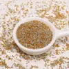 Alta Calidad 1.5-4mm Chapado en Oro Plata Cuentas de Arroz de Vidrio Material para Joyería de Borla, Pasador de Cabello, Pulsera, Cuentas Espaciadoras