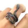 Anillo de serpiente con personalidad de moda de estilo europeo y americano, anillo de serpiente estilo punk, anillo de discoteca, venta al por mayor, gran oferta