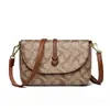 Bolsa feminina de alta qualidade transfronteiriça 2026 nova moda bolsa de mãe estampa retrô bolsa quadrada pequena versátil bolsa de ombro transversal