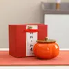 Todo va bien, Regalo Souvenir de Boda y Festival de Primavera, Lata de Té Creativa Sellada, Cerámica de Caqui Caqui Tarro de Dulces de Boda
