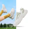 Zapatos Casuales Cómodos de Suela Suave 361 Primavera Nuevos para Mujer, Zapatos Tipo Dad de Malla Transpirable, Tenis Blancos Simples, Zapatos Deportivos