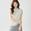 Suéter 100% Cachemir Puro para Mujer, Línea Primera Lista para Usar, Dobladillo Enrollado, Cuello Redondo, Camiseta Base, Ropa Exterior Elegante, Prendas de Punto