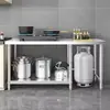 Rejilla de Estufa de Acero Inoxidable Extra Gruesa Gabinete de Cocina de Restaurante Banco de Trabajo Habitación de Alquiler Tanque de Gas Dedicado Tabla de Cortar de Verduras Multicapa