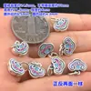 S999 Plata de Pie Azul Quemado Pegamento de Gota Candado Ruyi Etiqueta Tarjeta Cuerda de Mano Tejida Pulsera Collar Accesorios DIY Hechos a Mano