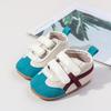 Nova Coleção Primavera e Outono Dexun Sapatos Sola de Borracha Macia Antiderrapante Moda Listras Cruzadas Casuais Sapatos Infantis BXC4237