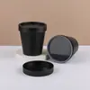 Tanque de plástico de boca ancha caja de mascarilla de 200 g tanque de pasta exfoliante botella cónica de crema tanque de lodo película de plástico material de embalaje de botella de helado