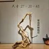 Adornos de Talla de Raíz de Ciprés de Acantilado de Taihang, Tallas de Madera Natural de Forma Libre de Guanyin y Maitreya, Artículos de Regalo, Artesanías de Madera Añeja