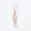 Pingente de gota de óleo de desenho animado rosa, pingente de liga em tom rosa, acessórios DIY, chaveiro decorativo, acessórios atacado