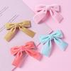 Pinza para el pelo de bebé para niños con lazo de terciopelo coreano sin marcas, cola de pez, súper suave, multicolor, gamuza, pinza para el pelo de bebé, accesorios para el pelo