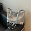 Bolso Tote con Lazo para Mujer 2024 Nuevo Moderno Sencillo Casual Gran Capacidad Bolso de Hombro Bolso de Mujer para Viajes