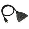 Conmutador HDMI de Tres Entradas y Una Salida Pigtail 4K Transfronterizo Convertidor de Alta Definición HDMI Uno a Tres Tres a Uno