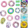 Flotador de natación de dibujos animados para principiantes, Anillo inflable anti-vuelco para axilas para adultos, Equipo de natación, Traje de baño infantil engrosado
