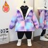 Parka de Invierno para Niñas Abrigo de Algodón Cálido Engrosado para Niños Ropa Exterior para Bebé Otoño e Invierno Top con Capucha para Niñita Ropa Exterior