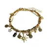 Novo Bracelete Colorido com Contas Estilo Chinoiserie para Mulheres, Estilo Antigo, Bracelete Trançado Ajustável de Alta Qualidade, Bracelete Multicamadas de Nicho