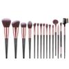 Nuevo Set de 7 Piezas y 15 Piezas de Brochas de Maquillaje Gigantes en Color Dorado Champagne, Incluyendo un Set de 15 Piezas de Brochas para Polvo Suelto, Contorno y Herramientas de Belleza