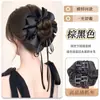 Coque de Peruca com Presilha de Garra, Textura de Cabelo Realista, Coque com Fita, Coque de Peruca Naturalmente Volumoso para Penteado no Topo da Cabeça