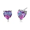 Pendientes pendientes oro rosa Esmeralda Roja piedra turmalina amor pendientes de piedra joyería europea y americana una generación de cabello