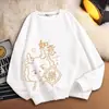 Design de Atmosfera Desenho Animado Redutor de Idade Sweatshirt Vermelho de Ano Novo para Homens e Mulheres Outono e Inverno Novo Animal Year Sweatshirt Casal Roupas da Moda