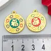 Estilo Tradicional Chino Candado de Longevidad Chapado en Oro Colgante Ábaco Cerradura de la Fortuna Hueca Pulsera con Dijes Aleación Accesorios para Joyería DIY