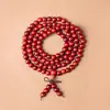 Atacado Sandália de Sangue Sândalo Africano Folha Pequena Sândalo Vermelho Contas Budistas, Vários Estilos e Especificações, Pulseiras Estilo Étnico, Contas de Rosário