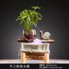Novo estilo chinês de cerâmica tanque de peixes circulando transferência de água dinheiro fazendo dinheiro Desktop Fountain ornamentos criativos para abrir e mover presentes