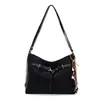 2026 Nuevo Bolso de Hombro Único con Estampado de Leopardo Retro para Mujer, Gran Capacidad, Piel Suave, Bolso de Axila, Moderno, Versátil, para Viajes, Cruzado, Bolso Tote