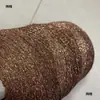 Hilo Hueco, Hilo Dorado, Hilo Brillante, Hilo de Lana, Decoración de Borde de Bolsa, Paquete de Materiales de Hilo Dorado Claro, Aguja de Tejer y Hilo con Purpurina
