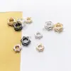6 Anillo Pulsera de Abalorio Estrella de Seis Puntas Hueca de Aleación Pulsera de Accesorios de Joyería de Moda Hecha a Mano DIY
