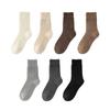 Calcetines de cachemira para hombre, de otoño e invierno, con forro polar, gruesos, de longitud media, antibolitas, absorbentes del sudor, cálidos, para el suelo del hogar.