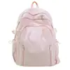 Mochila Escolar para Estudantes Universitárias, Marca da Moda, Grande Capacidade, Mochila Estilo Japonês, Versão Coreana, Mochila Simples de Lona para Viagem no Campus