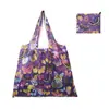 Bolsa de Compras Plegable, Nueva de Gran Capacidad, Bolsa Plegable Ecológica en Stock, Bolsa de Tote de Almacenamiento Plegable Portátil Impresa Creativa