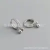 Nuevos Pendientes de Borla de Grano Dorado Elegantes y de Alta Gama de Plata de Ley S925 de Silver Galaxy Estilo de Diseño de Nicho Versátil