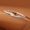 BZ1847 Pulsera Transfronteriza Europea y Americana Simple Elegante Súper Brillante Zirconia Pulsera Viento Frío Pulsera Nicho
