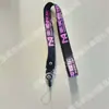 Cordón para Teléfono Móvil Personalizado Impresión de Letras Correa Ancha Plana Trenzada Soporte para Tarjeta Insignia Transferencia Térmica Identificación Decorativa Cordón