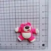 Accesorios de resina muñeco oso fresa joyería diy pegamento de crema funda de teléfono caja de papelería parche decorativo material para pasador