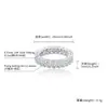 Anel Retangular de Zircônia de Linha Única Personalidade Europeu e Americano Anel Masculino Atmosférico de Zircônia Branco Diamante Forma de Ovo Feminino