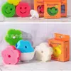 Al por mayor Toallita de Limpieza Mágica Cara Sonriente Esponja Imitación Lufa Panal Hogar Cocina Ollas y Tazones Fácil de Limpiar Cepillo de Limpieza