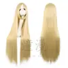 Peluca de Cosplay Bidimensional para Mujer, Cabello Largo, Estilo Anime, Negra, Morada, Roja, Colorida, Blanca, 100 cm, Cabello Largo Recto Negro, Peluca de Cabeza Completa