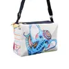 Bolsa Estilo Étnico Nova Bolsa Transversal Bolsa de Viagem de Yunnan Bolsa de Tecido de Elefante Bolsa Bordada Bolsa de Ombro com Zíper de Três Camadas