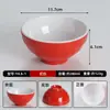 Vajilla de melamina de dos colores, tazón pequeño de plástico para salsa de inmersión, tazón de arroz comercial tipo porcelana, tazón de arroz para cafetería, tazón pequeño para condimentos de hot pot, tazón pequeño para sopa