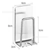 Soporte para cuchilla de afeitar de acero inoxidable 304 gancho de baño sin perforar soporte para maquinilla de afeitar enchufe de almacenamiento gancho gancho gancho estante para ganchos