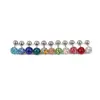 Comercio Electrónico Transfronterizo Moda Popular Bola Totalmente Incrustada de Diamantes 5 mm Tachonada de Diamantes Varilla de 0.8 Joyería para Piercings Pendientes Clavos para Orejas Clavos para Cartílago de la Oreja