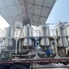 Conjunto completo de equipamentos de refino de quatro tanques, máquina de refino de óleo de camélia de processamento diário de uma tonelada, máquina de refino e desparafinação de óleo de amendoim
