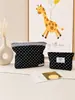 Bolsa de Cosméticos Retro de Pana, Bolso Clutch Portátil de Viaje, Bolsa de Aseo, Bolsa de Almacenamiento Multifuncional de Gran Capacidad