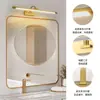 Lámpara de pared LED moderna minimalista para espejo frontal, luz de baño, luz para armario de espejo de tocador, luz para espejo de maquillaje, aplique de pared para iluminación de cuadros, lámpara colgante de hierro para cuadros