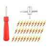 Herramientas de Hardware Cuatro en Uno, Herramientas de Reparación de Llantas de Coche, Extractor de Válvula, Juego de Llaves en Stock, Accesorios