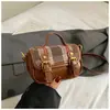 2025 Nova Bolsa de Malha Nicho Outono e Inverno Moda Feminina Versátil Bolsa de Ombro Coreana Retrô Crossbody Bolsa para Batom