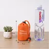 Bolsa de Nylon a Cuadros con Cordón Bolsa Cilíndrica con Cordón Bolsa de Almacenamiento para Chaqueta de Plumas Bolsa con Cordón Bolsa Organizadora de Viaje Bolsa de Empaque